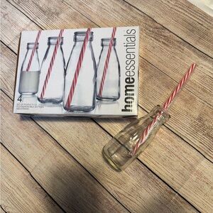 Brand new Home essentials drink bottle with plastic straw